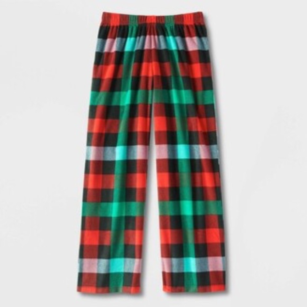 NWT—Kids Buffalo Check Microfleece Holiday Pajama Pants - Size Kids M(8)